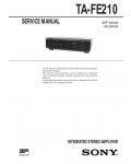 Сервисная инструкция Sony TA-FE210