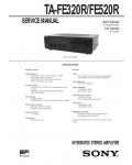 Сервисная инструкция Sony TA-FE320R, TA-FE520R
