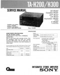 Сервисная инструкция Sony TA-H200, TA-H300 (для FH-E929, MHC-3500, FH-E828)