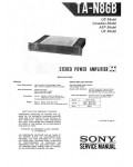 Сервисная инструкция Sony TA-N86B