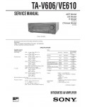 Сервисная инструкция Sony TA-V606