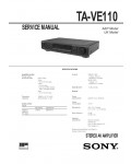 Сервисная инструкция Sony TA-VE110
