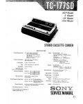 Сервисная инструкция Sony TC-177SD