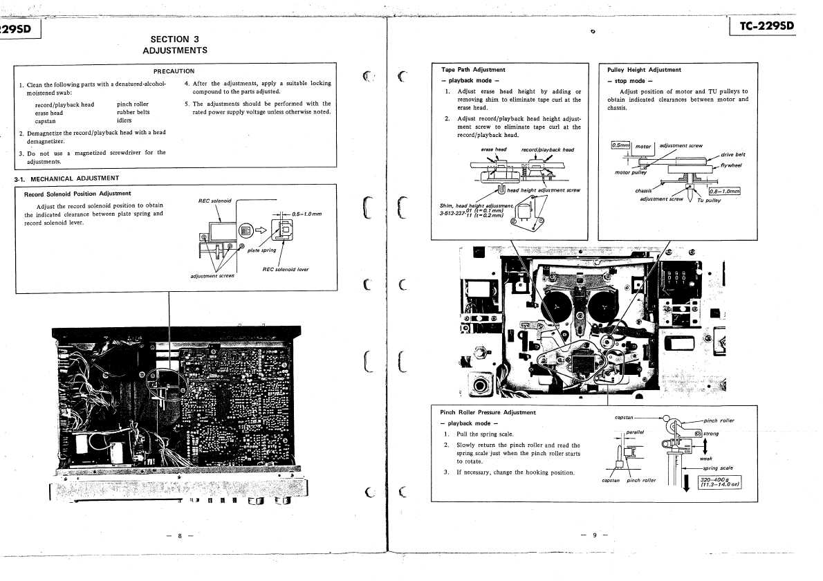 Сервисная инструкция Sony TC-229SD
