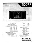 Сервисная инструкция Sony TC-252