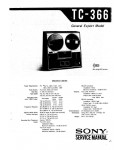 Сервисная инструкция Sony TC-366