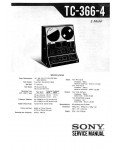 Сервисная инструкция Sony TC-366-4