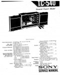 Сервисная инструкция Sony TC-540