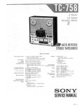 Сервисная инструкция Sony TC-758