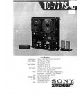 Сервисная инструкция Sony TC-777S-4J