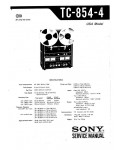 Сервисная инструкция Sony TC-854-4