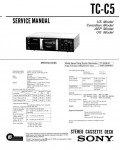 Сервисная инструкция Sony TC-C5
