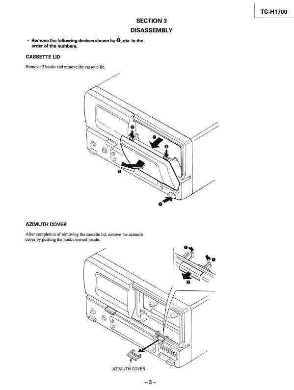 Сервисная инструкция Sony TC-H1700
