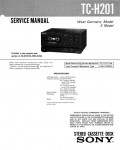 Сервисная инструкция Sony TC-H201