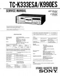 Сервисная инструкция Sony TC-K333ESA, TC-K990ES