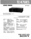 Сервисная инструкция Sony TC-K750ES