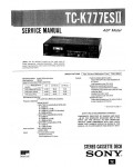 Сервисная инструкция Sony TC-K777ESII