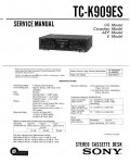 Сервисная инструкция Sony TC-K909ES