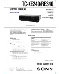Сервисная инструкция Sony TC-KE240, TC-RE340
