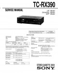 Сервисная инструкция Sony TC-RX390