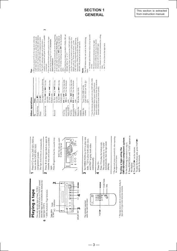 Сервисная инструкция Sony TC-SD1