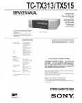 Сервисная инструкция Sony TC-TX313, TC-TX515 (DHC-MD313, DHC-MD515)