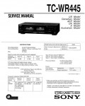Сервисная инструкция Sony TC-WR445