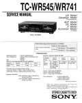 Сервисная инструкция Sony TC-WR545, TC-WR741