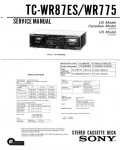 Сервисная инструкция Sony TC-WR87ES, TC-WR775