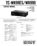 Сервисная инструкция Sony TC-WR990, TC-WR99ES