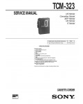 Сервисная инструкция Sony TCM-323