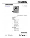 Сервисная инструкция Sony TCM-400DV