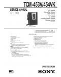 Сервисная инструкция Sony TCM-453V, TCM-454VK