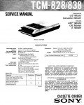Сервисная инструкция Sony TCM-828, TCM-838