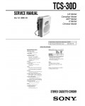 Сервисная инструкция Sony TCS-30D