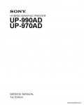Сервисная инструкция SONY UP-970AD, 990AD, 1st-edition