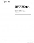 Сервисная инструкция SONY UP-D2550S