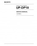 Сервисная инструкция Sony UP-DP10