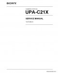 Сервисная инструкция SONY UPA-C21X