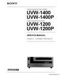 Сервисная инструкция SONY UVW-1200, 1400 VOL.2, 1st-edition, REV.2