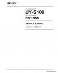 Сервисная инструкция SONY UY-S100 VOL.2