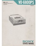 Сервисная инструкция Sony VO-6800PS