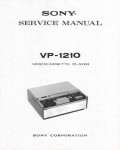 Сервисная инструкция Sony VP-1210