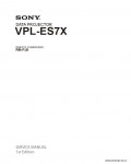 Сервисная инструкция SONY VPL-ES7X, 1st-edition