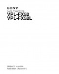 Сервисная инструкция Sony VPL-FX52, VPL-FX52L