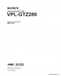 Сервисная инструкция SONY VPL-GTZ280, 1st-edition