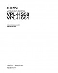 Сервисная инструкция Sony VPL-HS50, VPL-HS51