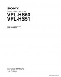 Сервисная инструкция SONY VPL-HS50, HS51, 1st-edition
