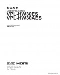 Сервисная инструкция SONY VPL-HW30ES, 1st-edition