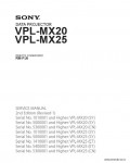 Сервисная инструкция SONY VPL-MX20, MX25, 2ND, ED, REV.1